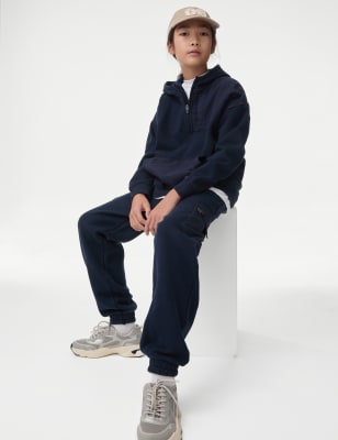 

M&S Collection 2-teiliges Set aus Hoodie und Jogginghose aus reiner Baumwolle (6-16 J.) - Navy, Navy