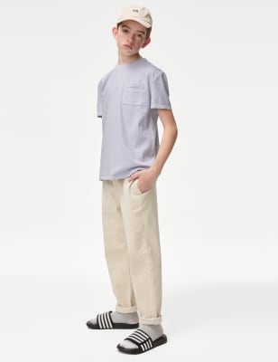 

M&S Collection Camiseta 100% algodón con diseño de efecto teñido (6-16 años) - Lilac, Lilac