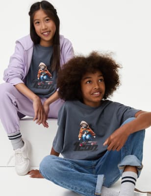 

M&S Collection Camiseta 100% algodón con gráfico de skate (6-16 años) - Dark Grey, Dark Grey