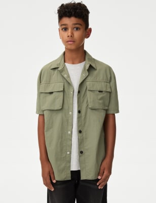 

Boys M&S Collection Utility Shirt & T-Shirt Set (6-16 Yrs) - Light Khaki, Light Khaki