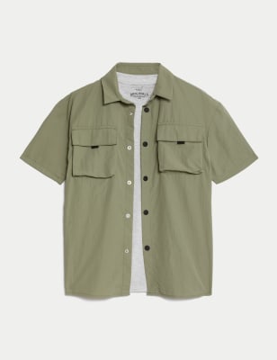 

Boys M&S Collection Utility Shirt & T-Shirt Set (6-16 Yrs) - Light Khaki, Light Khaki