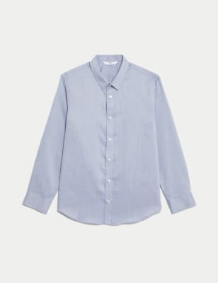 

M&S Collection Hemd aus reiner Baumwolle (2-16 J.) - Blue, Blue