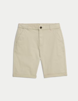 

Boys M&S Collection Cotton Rich Chino Shorts (6-16 Yrs) - Stone, Stone