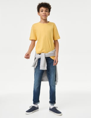 

Boys The Smith Skinny Fit Cotton with Stretch Jeans (3-16 Yrs) - Blue Denim, Blue Denim