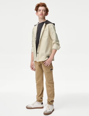 

Boys M&S Collection Cotton Rich Cargo Trousers (6-16 Yrs) - Tan, Tan