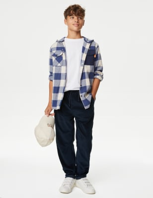 

Boys M&S Collection Cord Trousers (6-16 Yrs) - Navy, Navy