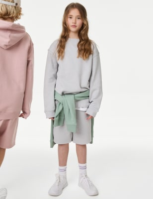 

M&S Collection Shorts mit hohem Baumwollanteil (6-16 J.) - Pearl Grey, Pearl Grey