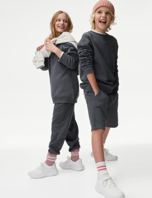 

M&S Collection Pantalón corto de algodón (6-16 años) - Dark Grey, Dark Grey