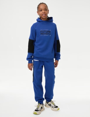 

M&S Collection Sport-Jogginghose mit hohem Baumwollanteil (6-16 J.) - Cobalt, Cobalt