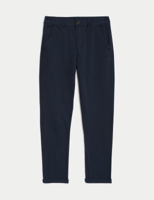 

Boys M&S Collection Cotton Rich Chinos (6-16 Yrs) - Navy, Navy