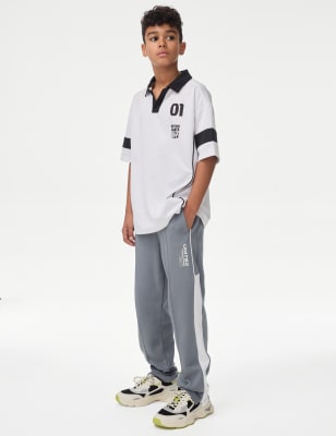 

M&S Collection Sport-Jogginghose mit hohem Baumwollanteil (6-16 J.) - Grey, Grey