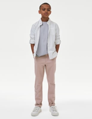

Boys M&S Collection Cotton Rich Chinos (6-16 Yrs) - Pink, Pink
