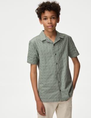 

Boys M&S Collection Pure Cotton Embroidered Eid Shirt (2-16 Yrs) - Khaki, Khaki