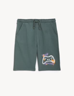 

Boys M&S Collection Gamer Short - Dark Sage, Dark Sage