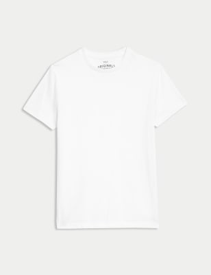 

M&S Collection Camiseta 100% algodón lisa (6-16 años) - White, White