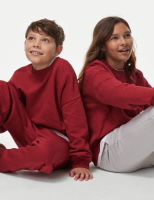 

Boys,Unisex,Girls M&S Collection Cotton Rich Sweatshirt (6-16 Yrs) - Red, Red