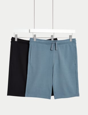 

Boys M&S Collection 2pk Cotton Rich Shorts (6-16 Yrs) - Black Mix, Black Mix