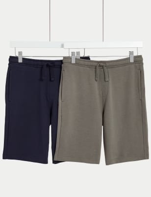 

Boys M&S Collection 2pk Cotton Rich Shorts (6-16 Yrs) - Navy Mix, Navy Mix