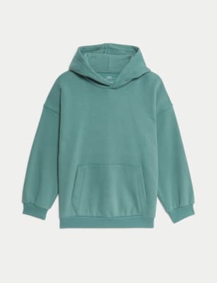 

Boys M&S Collection Cotton Rich Hoodie (6-16 Yrs) - Green, Green