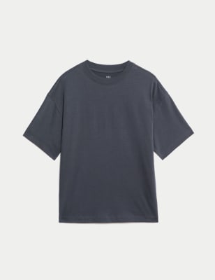 

Boys,Unisex,Girls M&S Collection Pure Cotton Plain T-Shirt (2-16 Yrs) - Dark Grey, Dark Grey