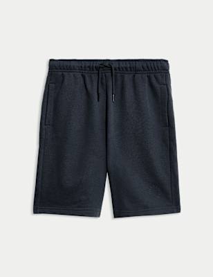 

Boys M&S Collection Cotton Rich Elasticated Waist Shorts (6-16 Yrs), Navy