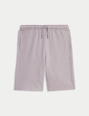 

Boys M&S Collection Cotton Rich Elasticated Waist Shorts (6-16 Yrs), Medium Grape