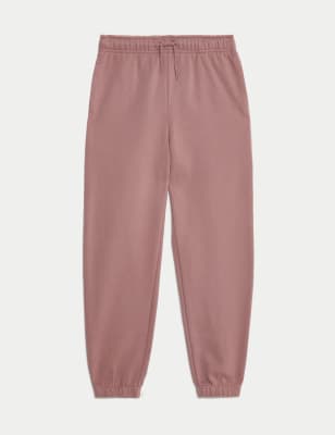 

Boys,Unisex,Girls M&S Collection Cotton Rich Joggers (6-16 Yrs) - Pink, Pink