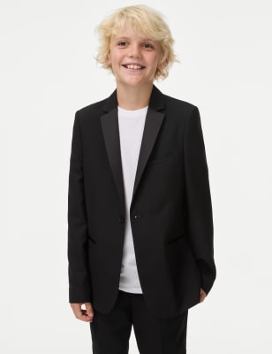 

Boys M&S Collection Tuxedo Suit Jacket (6-16 Yrs) - Black, Black