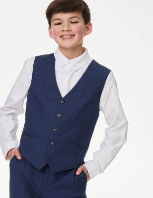 

Boys M&S Collection Regular Fit Waistcoat (2-16 Yrs) - Indigo, Indigo