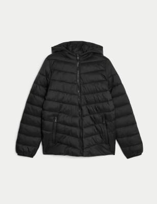 

Boys M&S Collection Stormwear™ Lightweight Hooded Padded Coat (6-16 Yrs) - Black, Black