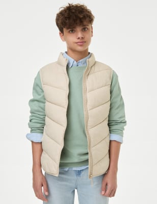

M&S Collection Chaleco acolchado ligero con Stormwear™ (6-16 años) - Stone, Stone