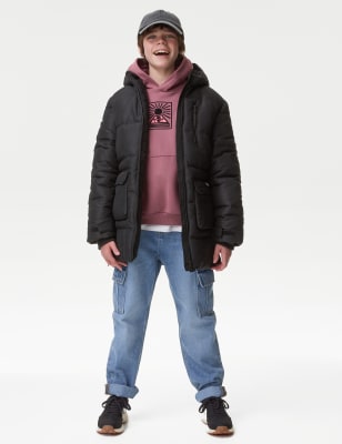 

Boys M&S Collection Stormwear™ Longline Padded Coat (6-16 Yrs) - Black, Black