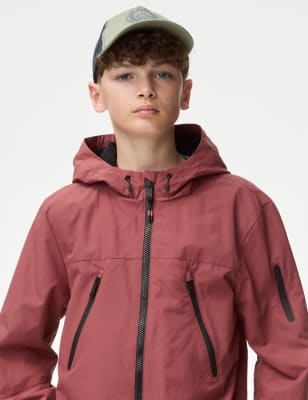 

Boys M&S Collection Stormwear™ Fleece Lined Hooded Jacket (6-16 Yrs) - Dark Red, Dark Red