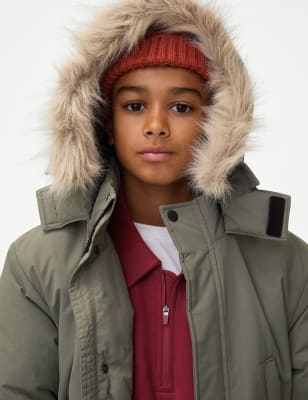 

Boys M&S Collection Hooded Parka (6-16 Yrs) - Khaki, Khaki