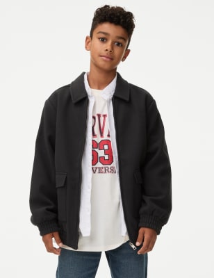 

Boys M&S Collection Fleece Lined Bomber (6-16 Yrs) - Navy, Navy