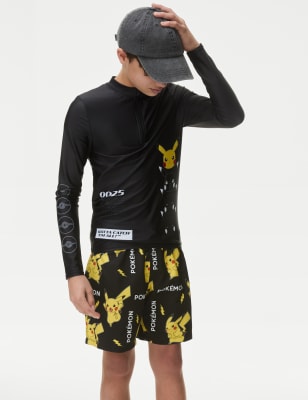 

M&S Collection Badeshorts mit Pokémon™-Motiv (6-16 Jahre) - Black Mix, Black Mix