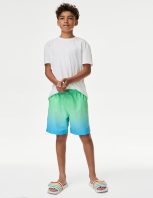 

Boys M&S Collection Ombré Swim Shorts (6-16 Yrs) - Green Mix, Green Mix