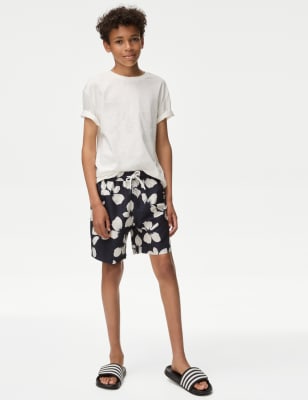 

Boys M&S Collection Mini Me Floral Swim Shorts (6-16 Yrs) - Dark Navy, Dark Navy