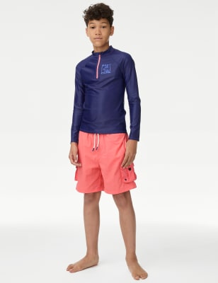 

Boys M&S Collection Swim Shorts (2-16 Yrs) - Coral, Coral