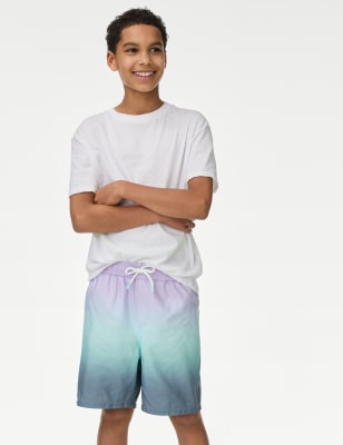 

Boys M&S Collection Ombre Swim Shorts (6-16 Yrs) - Blue Mix, Blue Mix