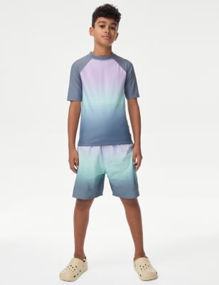 

Boys M&S Collection Ombre Rash Vest (6-16 Yrs), Blue Mix