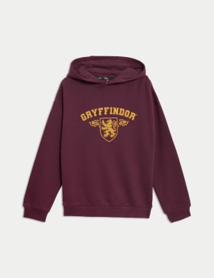 

M&S Collection Sudadera con capucha de algodón de Harry Potter™ (6-16 años) - Burgundy, Burgundy