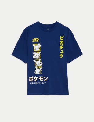 

Boys M&S Collection Pure Cotton Pokémon™ T-Shirt (6-16 Yrs) - Indigo, Indigo