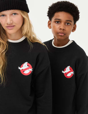 

Boys M&S Collection Cotton Rich GhostBusters™ Sweatshirt (6-16 Yrs) - Black, Black