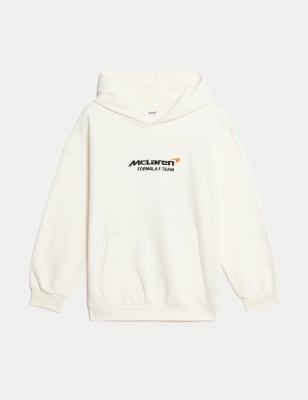 

M&S Collection Hoodie mit hohem Baumwollanteil und McLaren™-Motiv (6-16 J.) - White, White