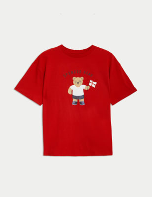 

Boys Pure Cotton Spencer Bear™ England T-Shirt (2-7 Yrs) - Bright Red, Bright Red