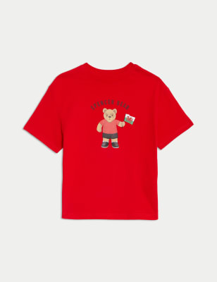 

Boys Pure Cotton Spencer Bear™ Wales T-Shirt (2-7 Yrs) - Red, Red