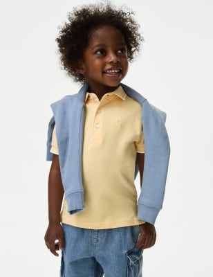 

Boys M&S Collection Pure Cotton Polo Shirt (2-8 Yrs) - Yellow, Yellow