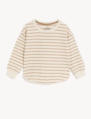 

Boys M&S Collection Cotton Rich Striped Sweatshirt (2-8 Yrs) - Brown Mix, Brown Mix