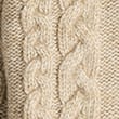 Knitted Half Zip Cable Knit Jumper (2-8 Yrs), OATMEAL, swatch